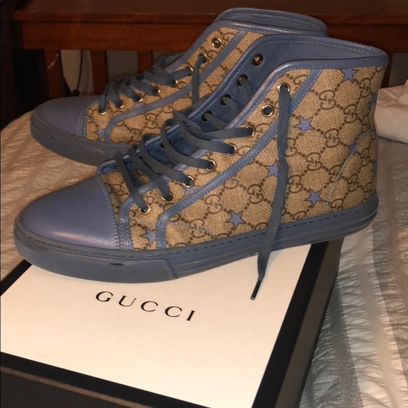 blue gucci high top sneakers